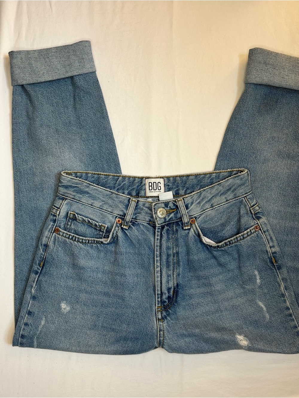 BDG Urban Outfitters Distressed High-Rise Mom Jeans